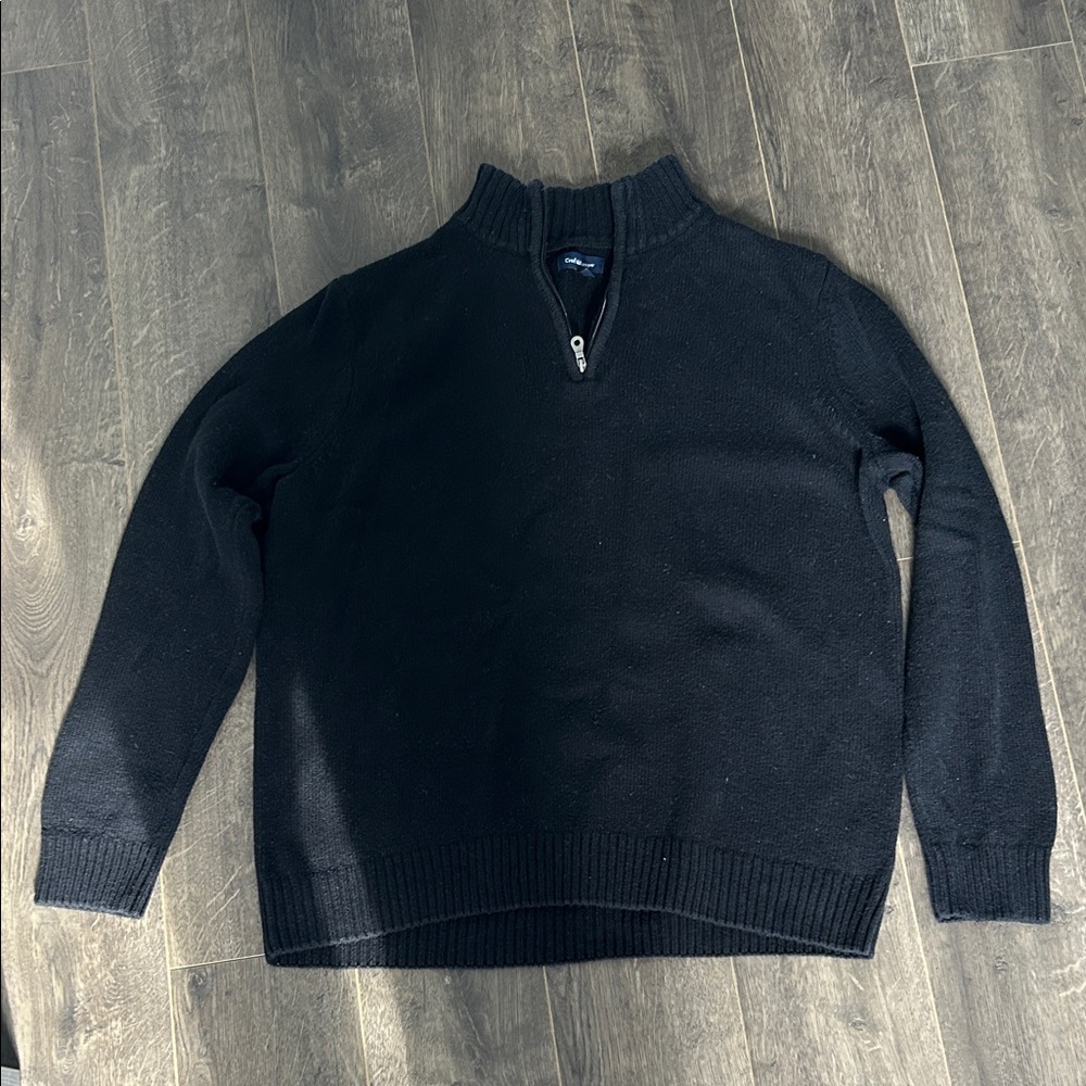 Croft & Barrow Men's Black Zip-Up Sweater